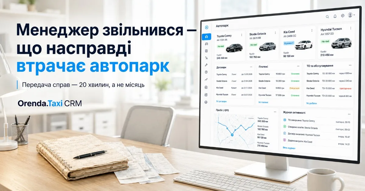 Менеджер звільнився — що насправді втрачає автопарк