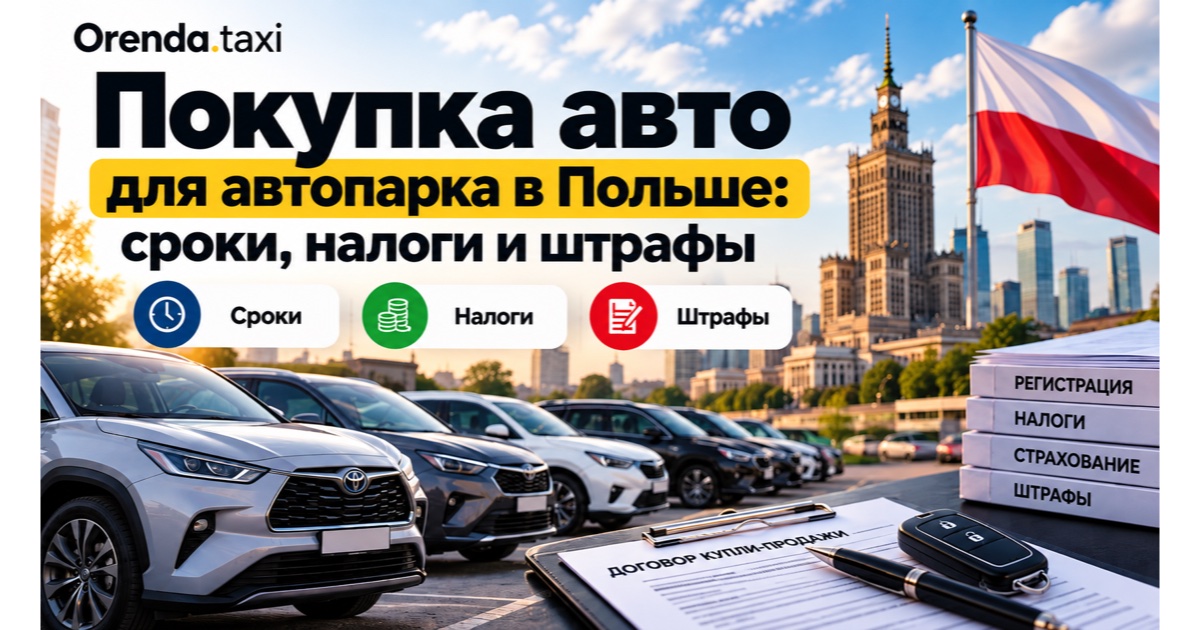 Покупка авто для автопарка в Польше: сроки, налоги и штрафы, которые съедают маржу