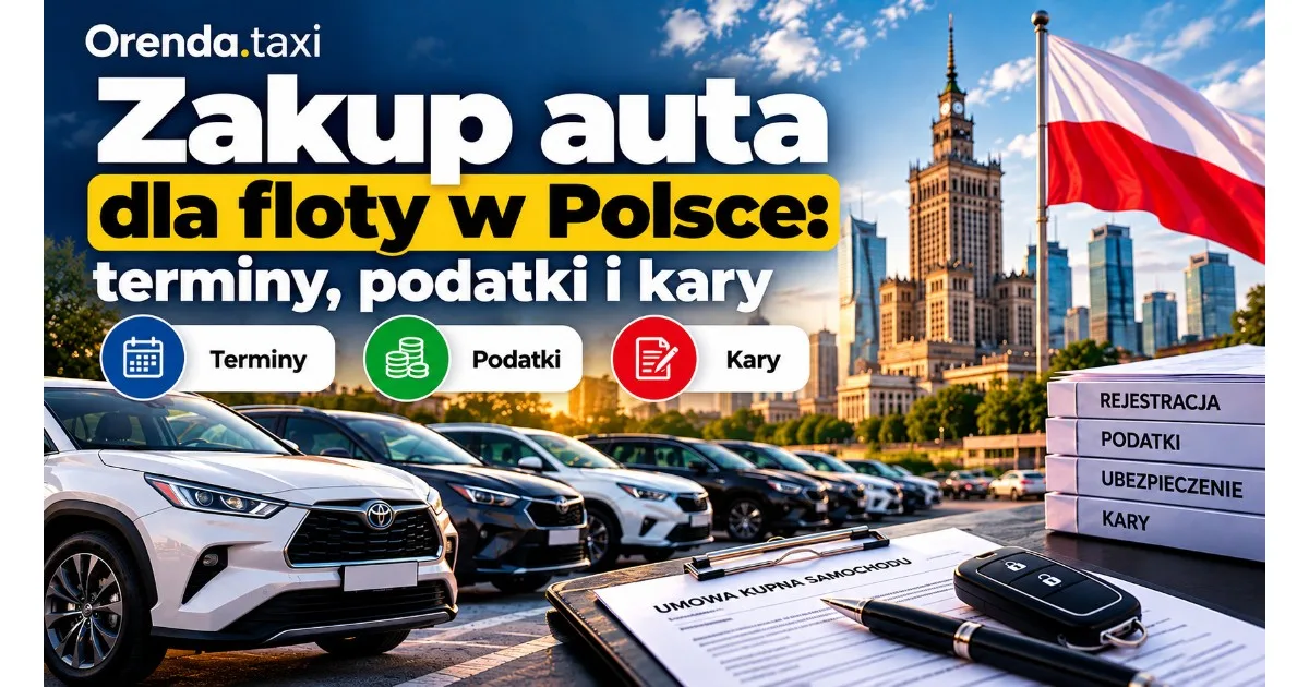Zakup auta do floty w Polsce: terminy, podatki i kary, które zjadają marżę