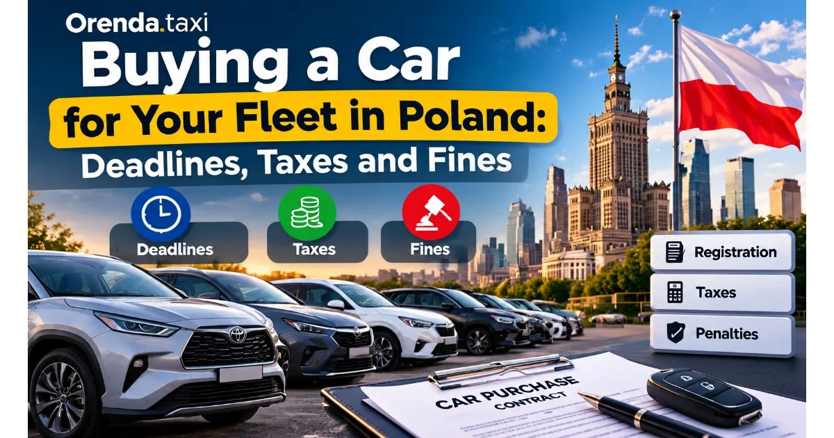Buying a car for your fleet in Poland: deadlines, taxes and fines that eat your margin