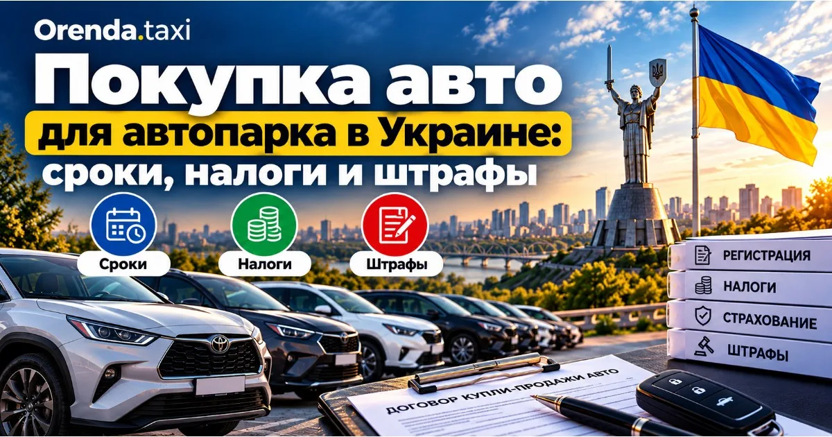 Покупка авто для автопарка в Украине: сроки, сборы и штрафы, которые съедают маржу