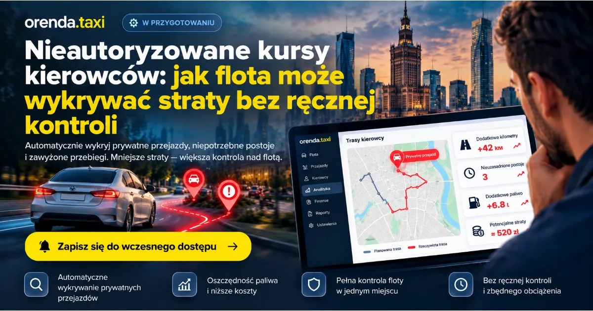 Lewe kursy kierowców: jak flota może wychwycić straty bez ręcznej kontroli